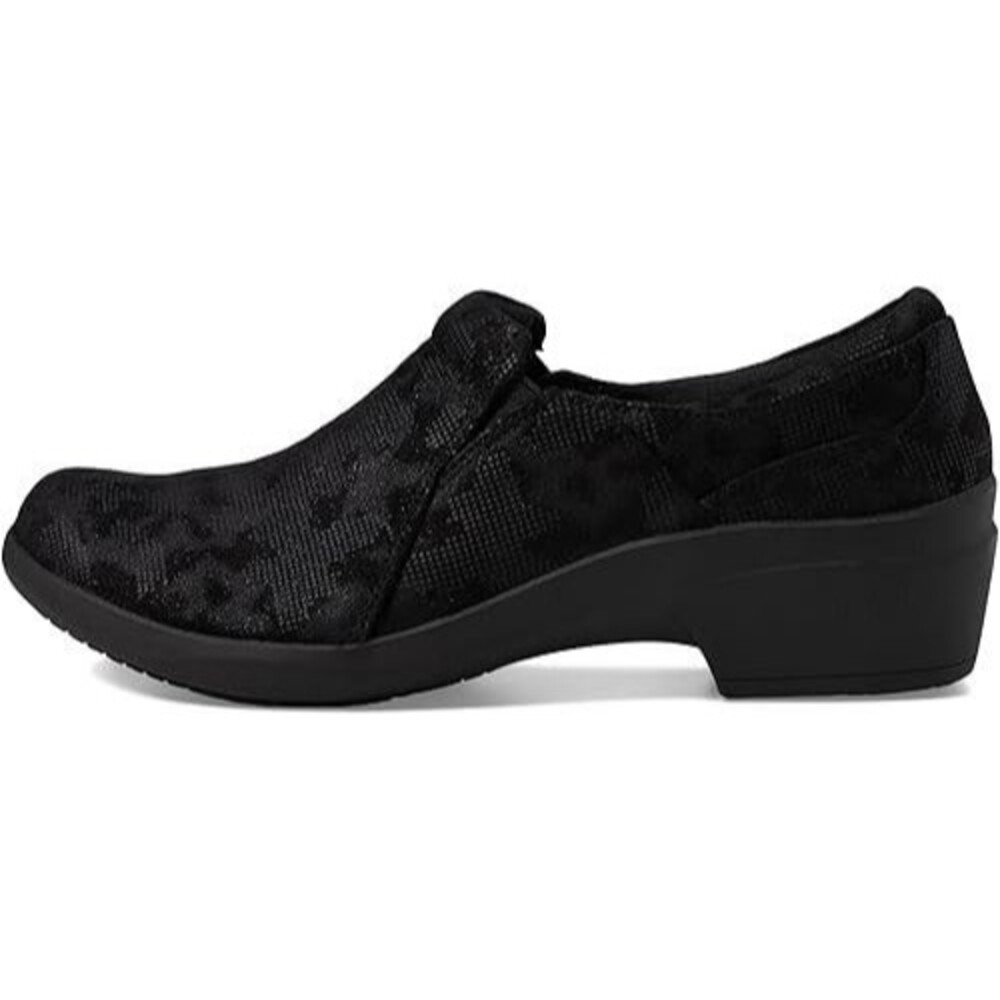 CLARKS Talene Pace Women's Loafers US Size 11 / UK 8.5D Black Lace Print Comfort
